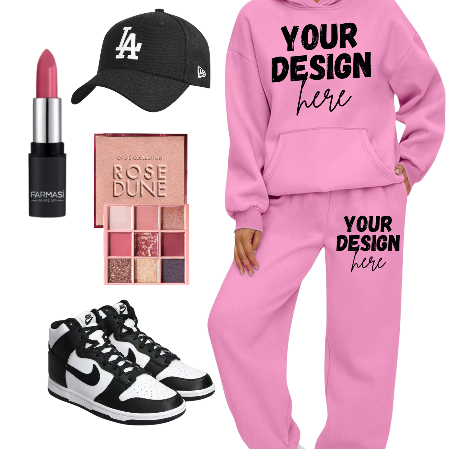 Custom Pink Girl Set