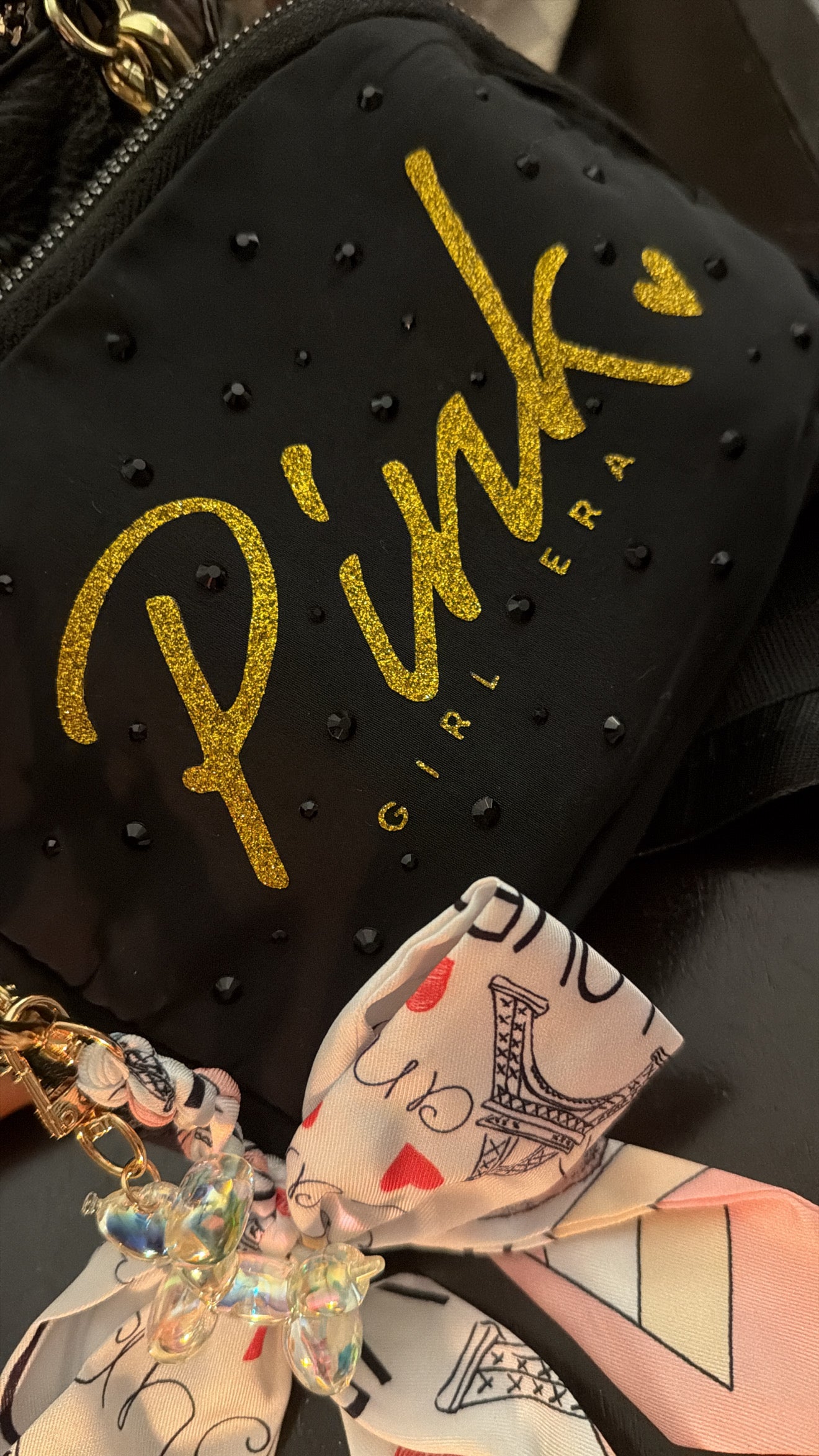 CUSTOM Rhinestone Fanny Bag