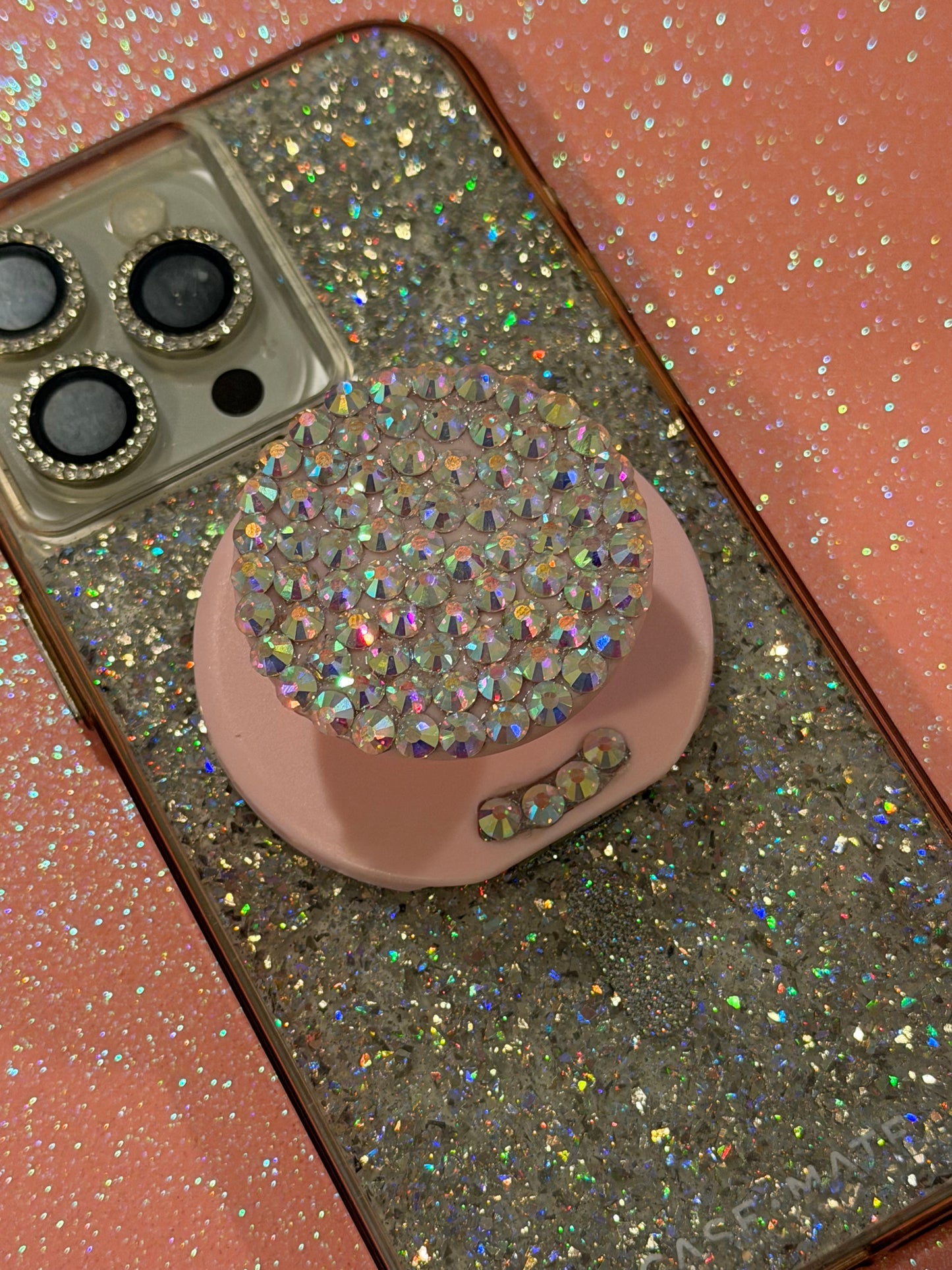 Bling Phone Holder & Stand- MagSafe (pink)