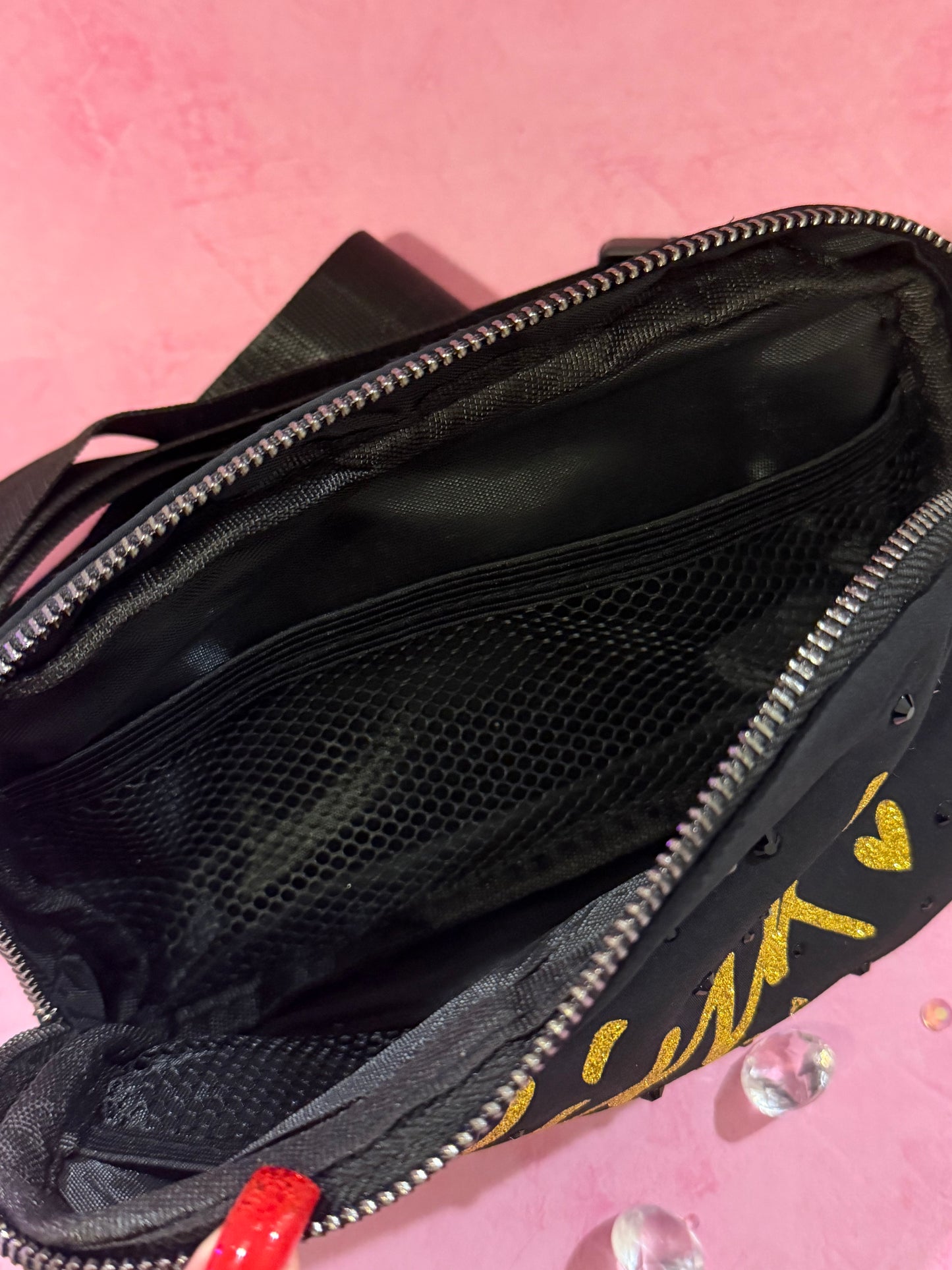 CUSTOM Rhinestone Fanny Bag