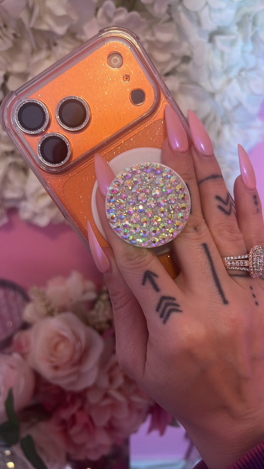 Bling Phone Holder- MagSafe (white)