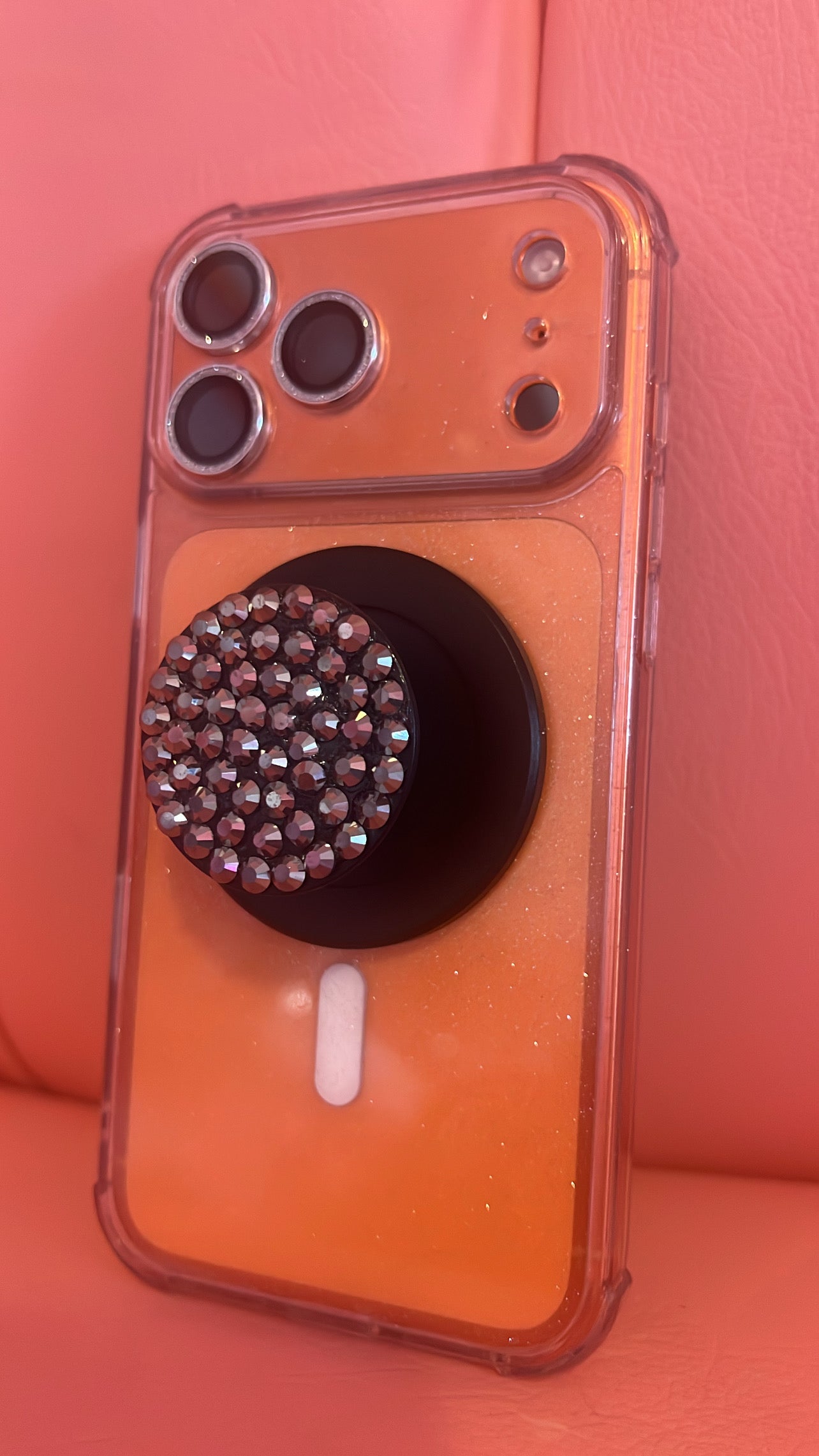 Bling Phone Holder- MagSafe (black)