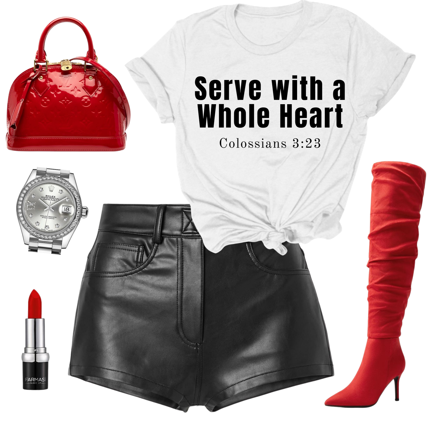 Serve Wholeheartedly Tee